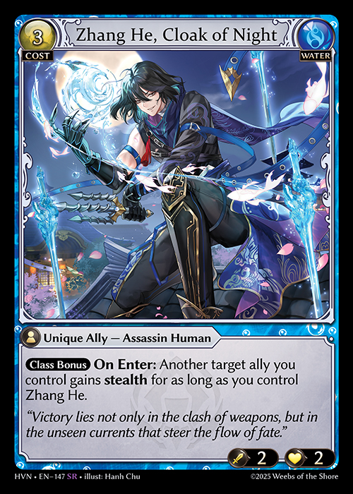 Zhang He, Cloak of Night
