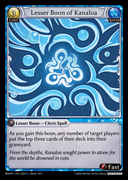 Lesser Boon of Kanaloa