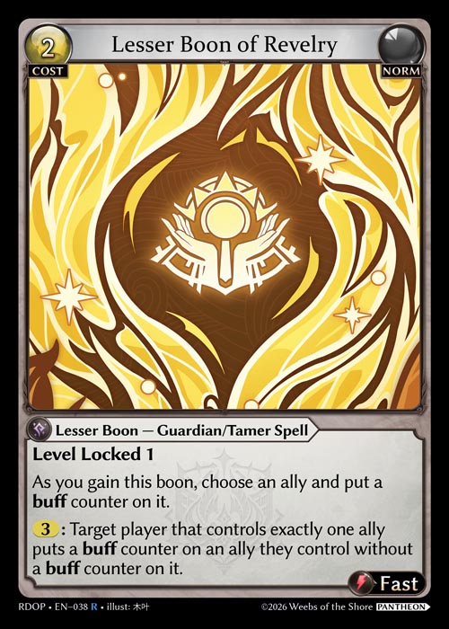 Lesser Boon of Revelry