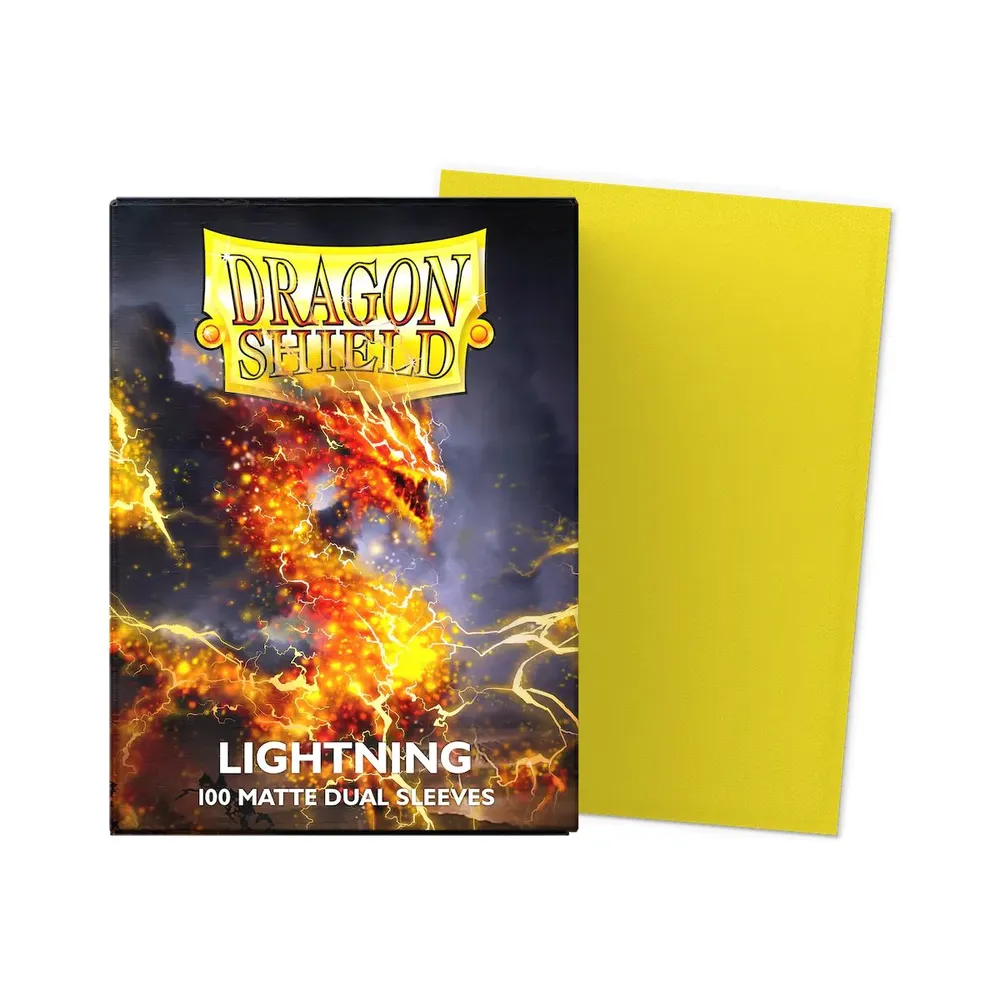 Dragon Shield - Standard Matte Dual Sleeves: Lightning (100 Sleeves)