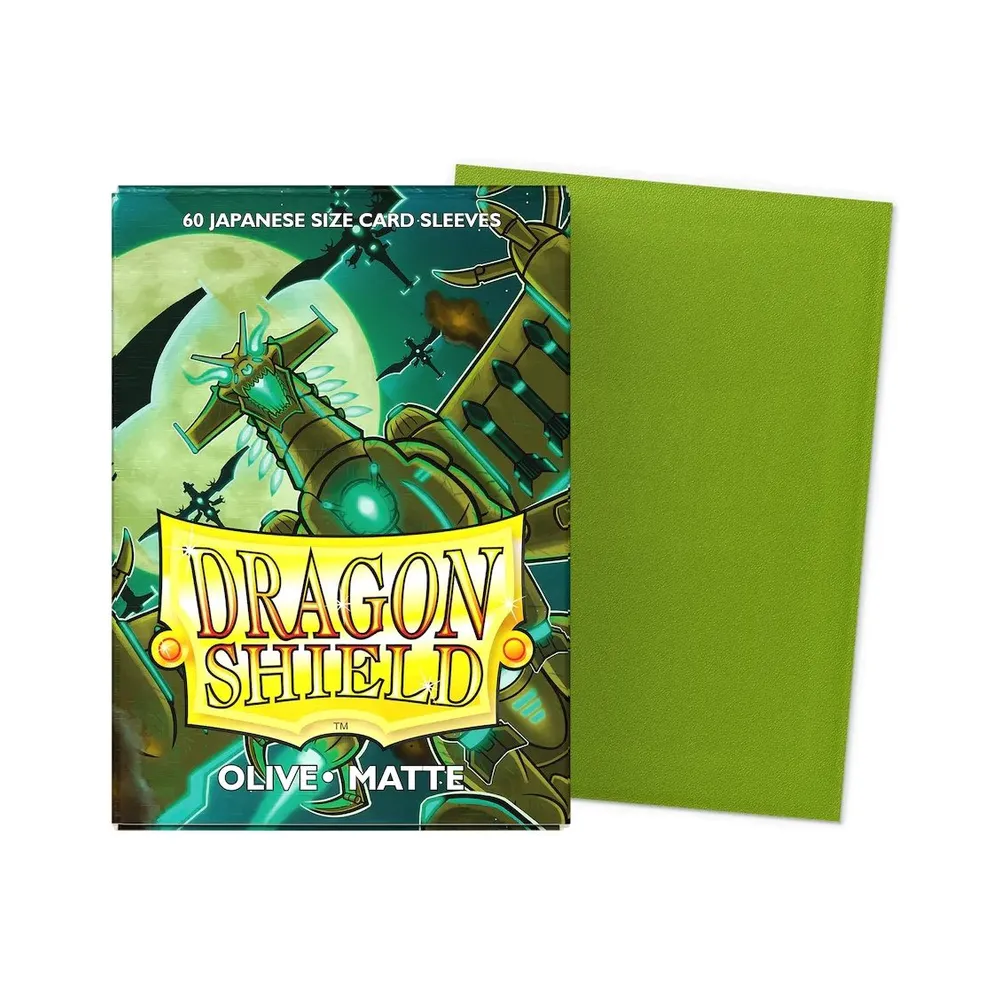 Dragon Shield - Japanese Matte Sleeves: Olive (60 Sleeves)