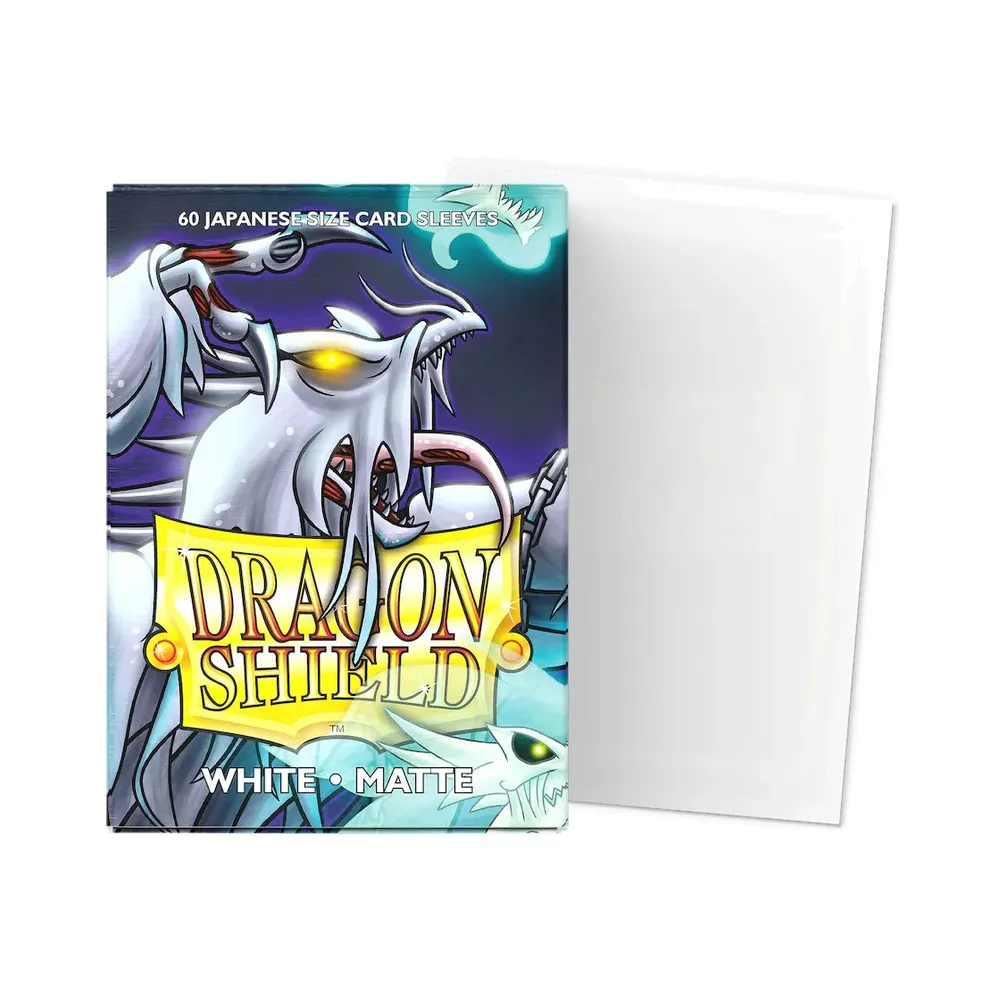 Dragon Shield - Japanese Matte Sleeves: White (60 Sleeves)