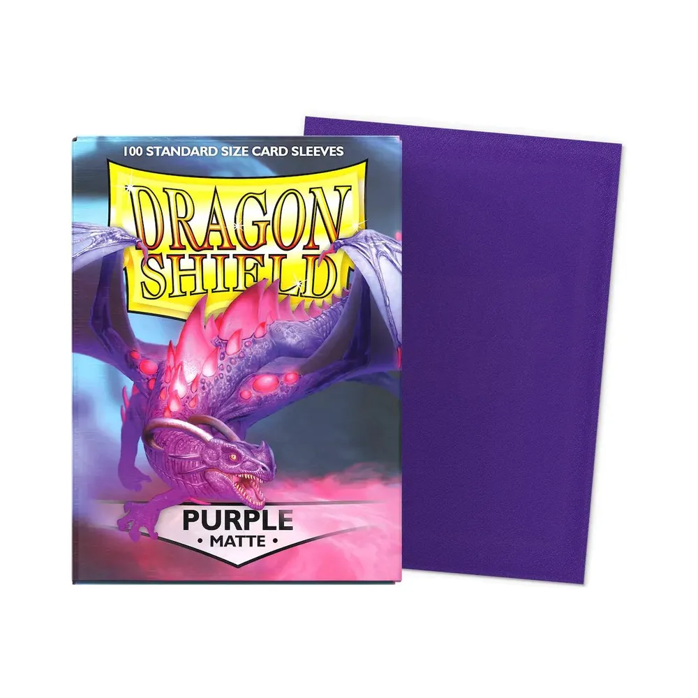 Dragon Shield - Standard Matte Sleeves: Purple (100 Sleeves)