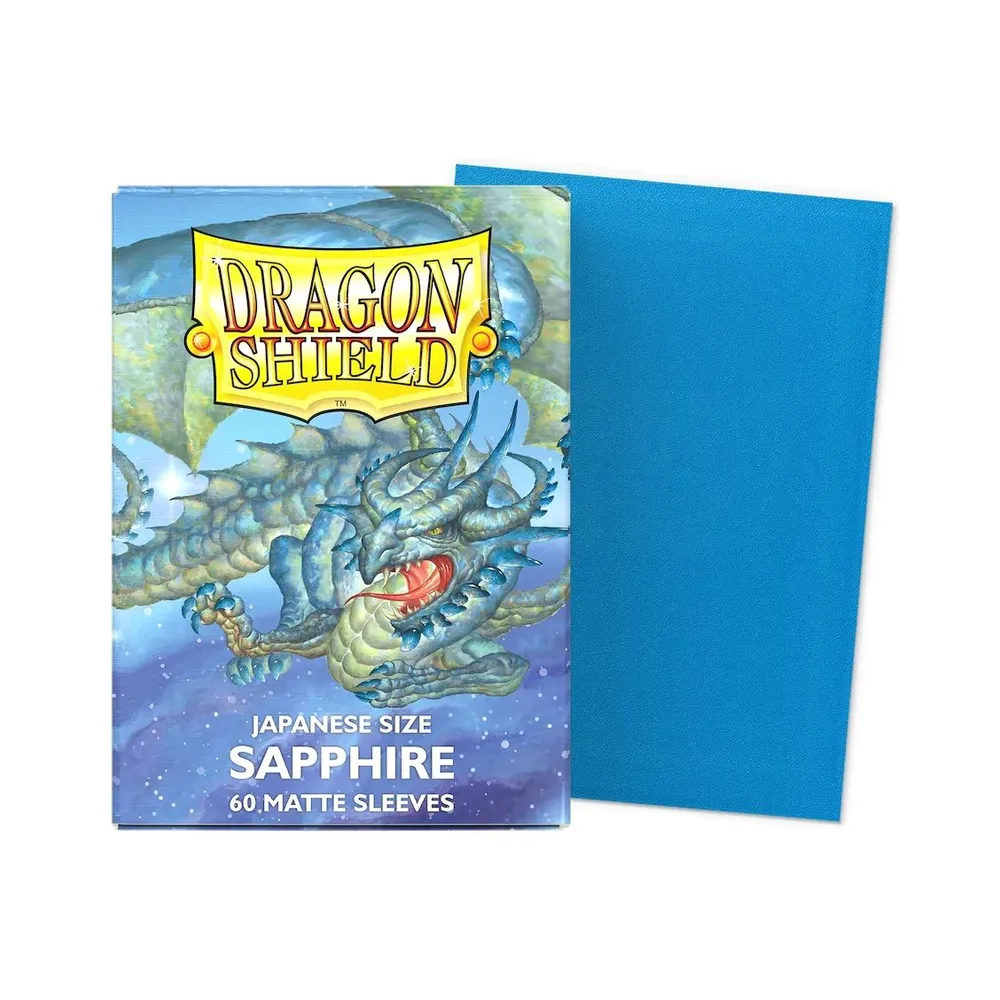 Dragon Shield - Japanese Matte Sleeves: Sapphire (60 Sleeves)