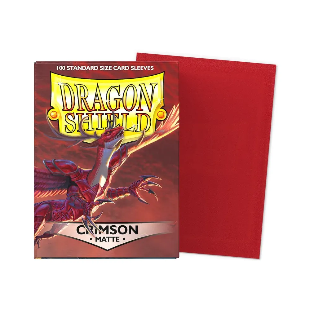Dragon Shield - Standard Matte Sleeves: Crimson (100 Sleeves)