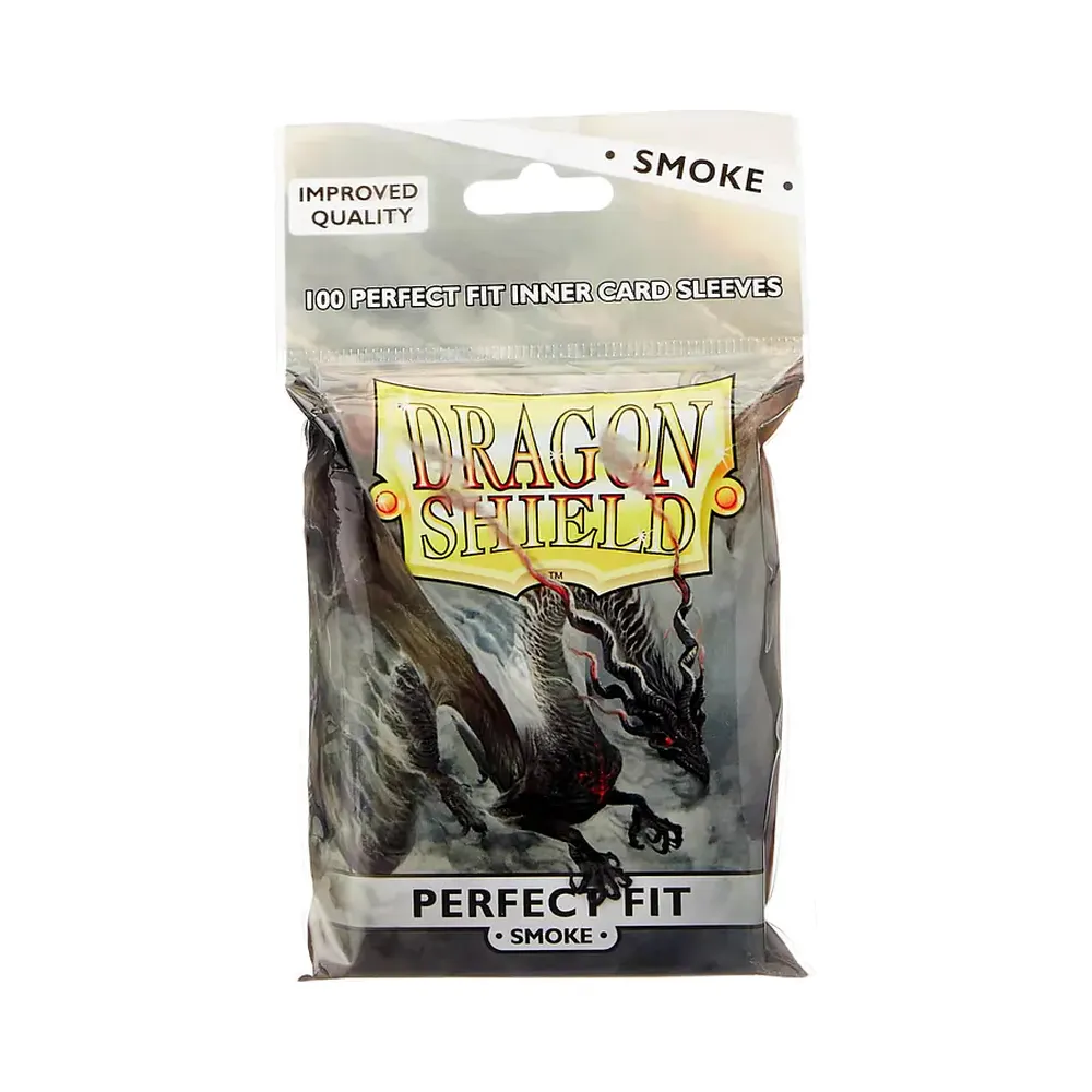 Dragon Shield - Standard Perfect Fit Sleeves: Smoke (100 Sleeves)