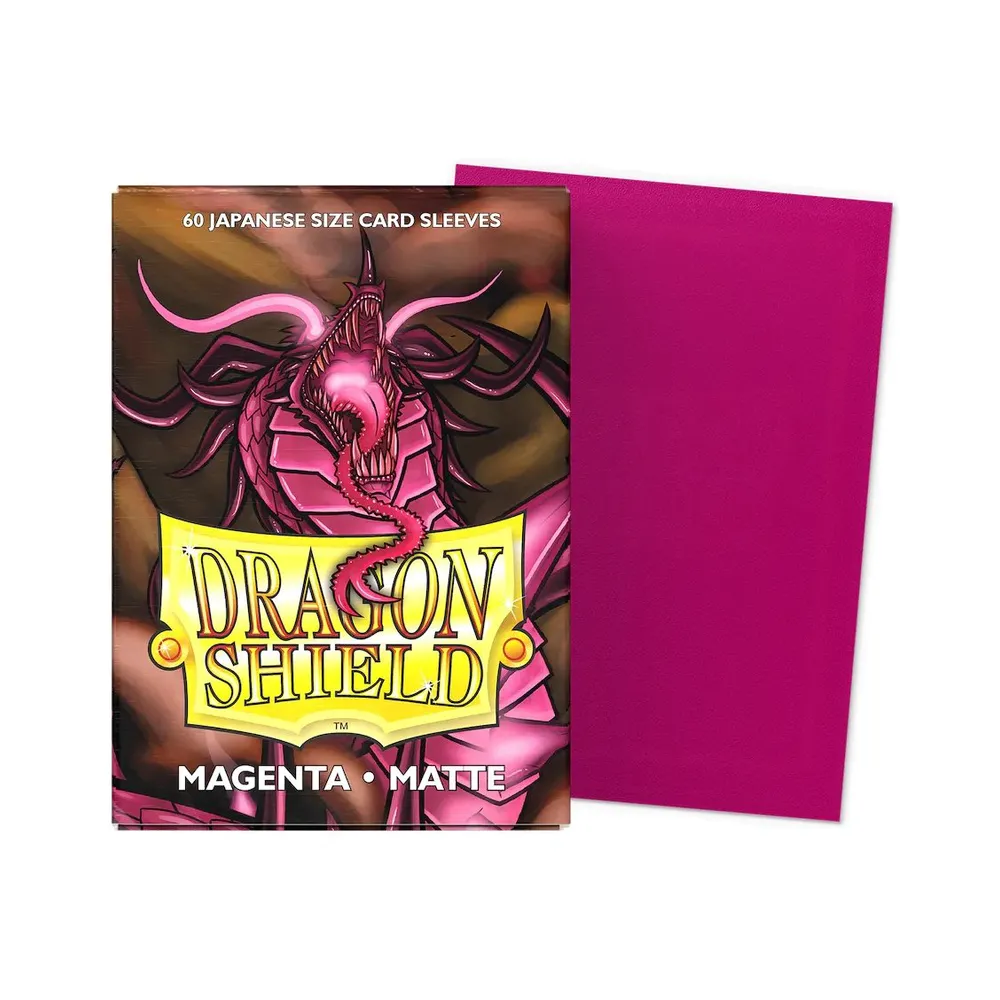Dragon Shield - Japanese Matte Sleeves: Magenta (60 Sleeves)