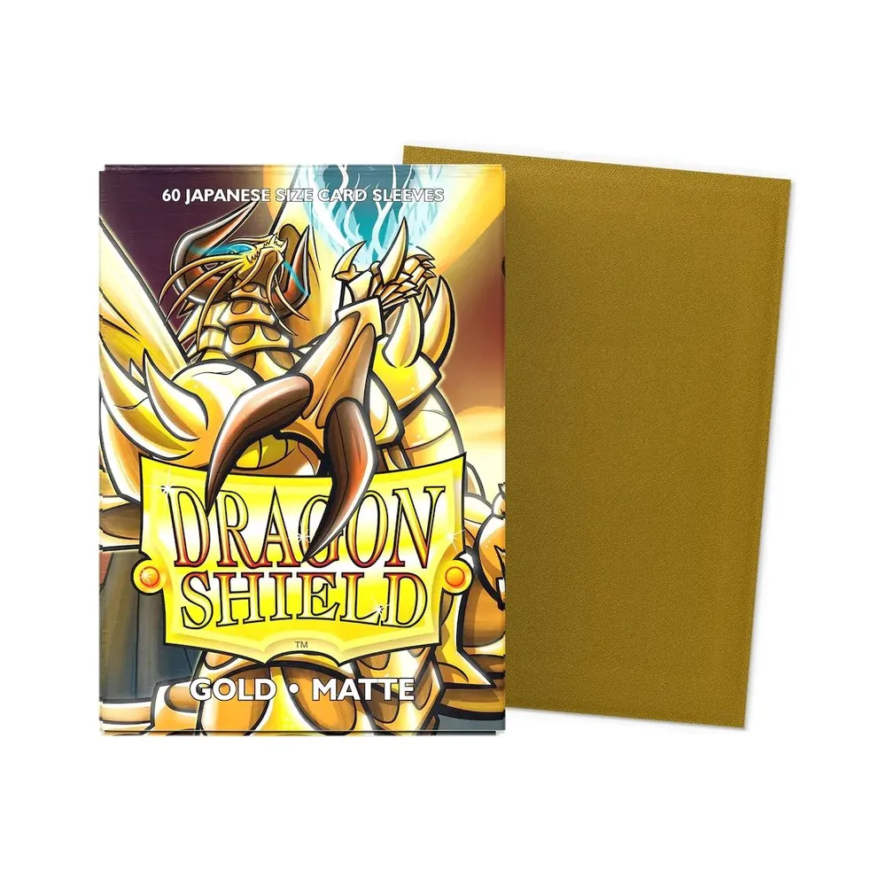 Dragon Shield - Japanese Matte Sleeves: Gold (60 Sleeves)