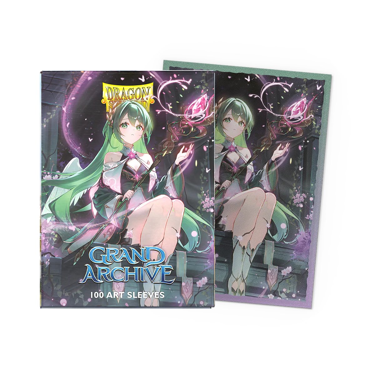 Dragon Shield - Standard Licensed Dual Art Sleeves: Grand Archive: Ariel, Archangel of Natura [Matte] (100 Sleeves)