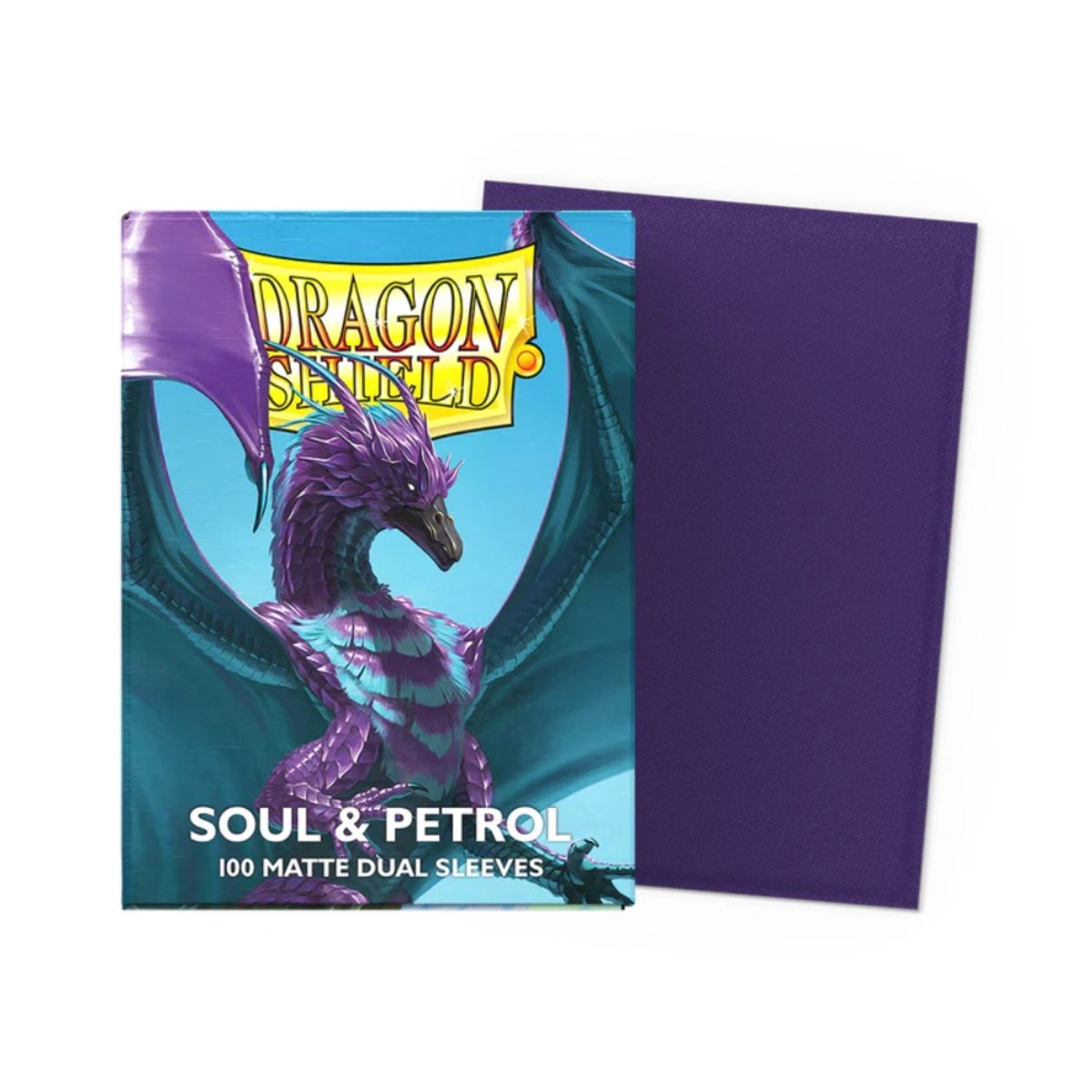 Dragon Shield - Standard Dual Matte Sleeves: Soul & Petrol (100 Sleeves)