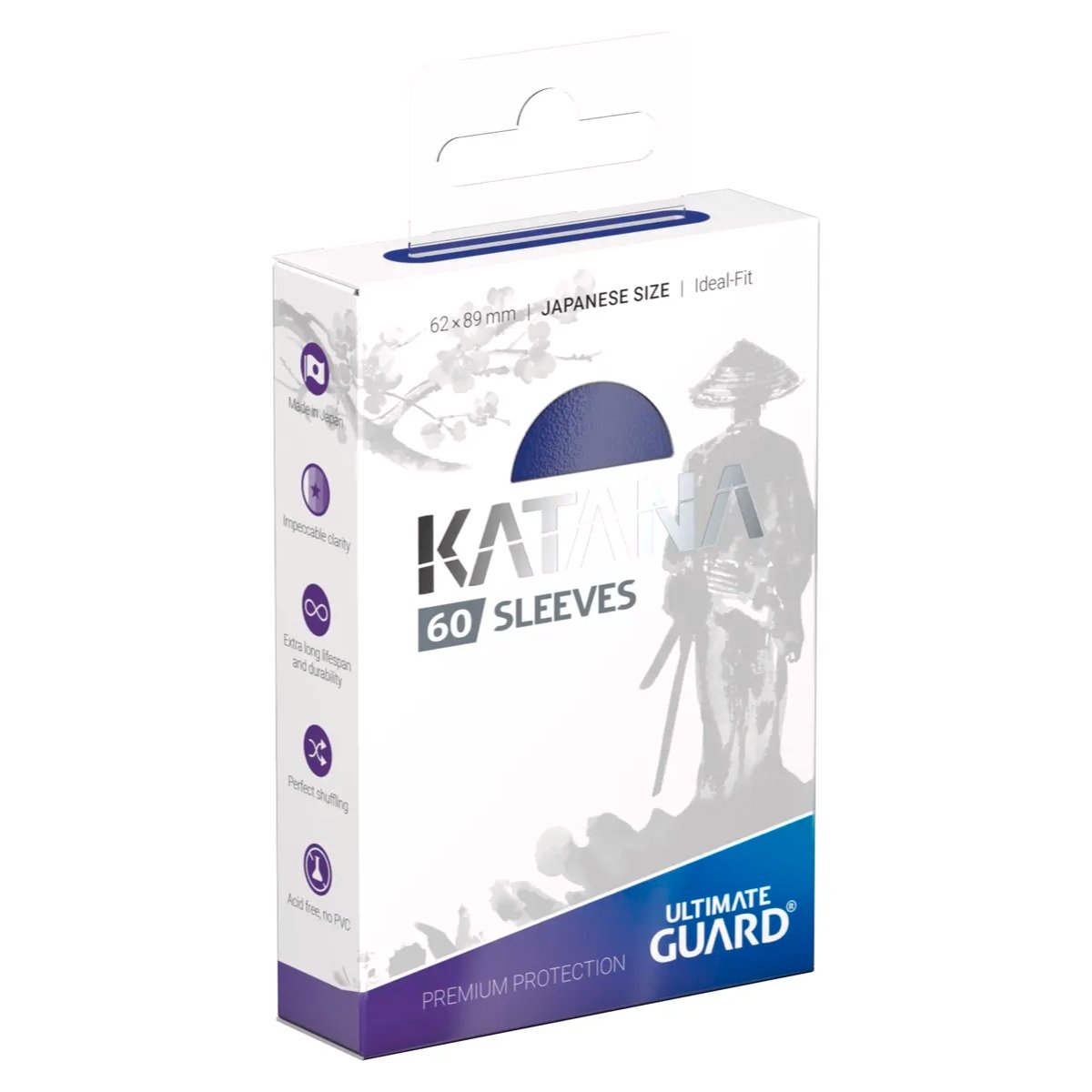 Ultimate Guard Katana Sleeves Japanese Size (60) - Blue