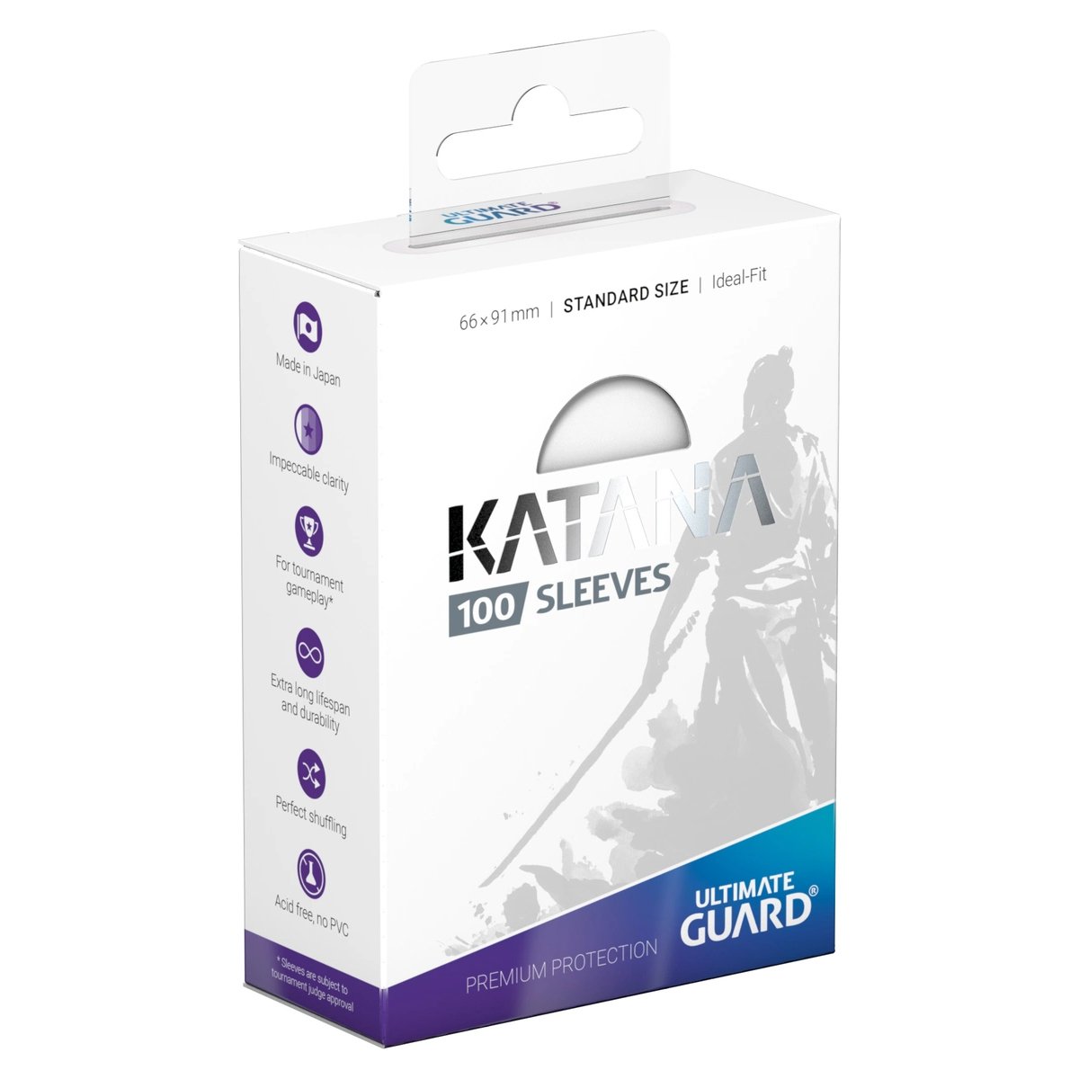 Ultimate Guard - Katana Standard Size Sleeves: Transparent (100 Sleeves)