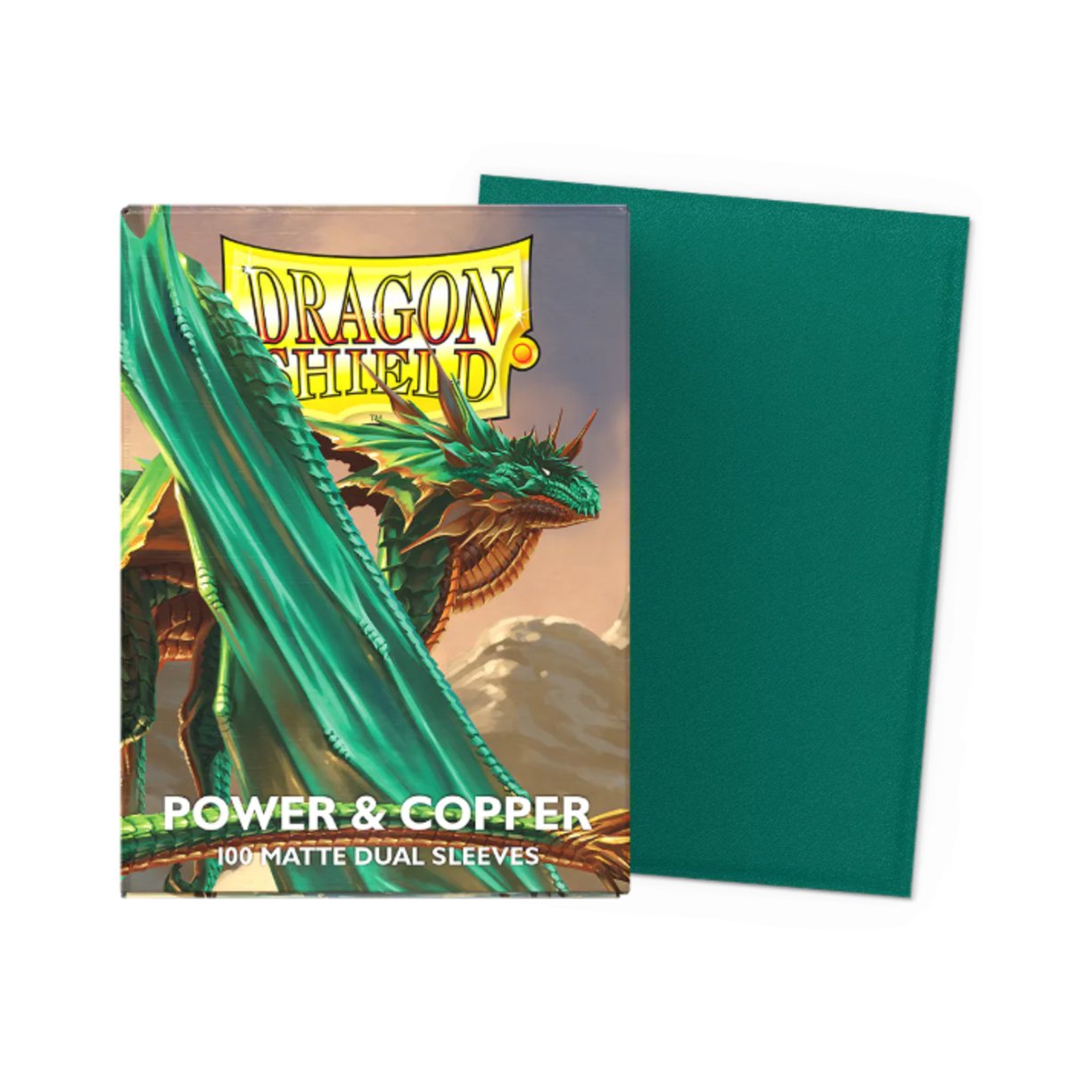 Dragon Shield - Standard Dual Matte Sleeves: Power & Copper (100 Sleeves)