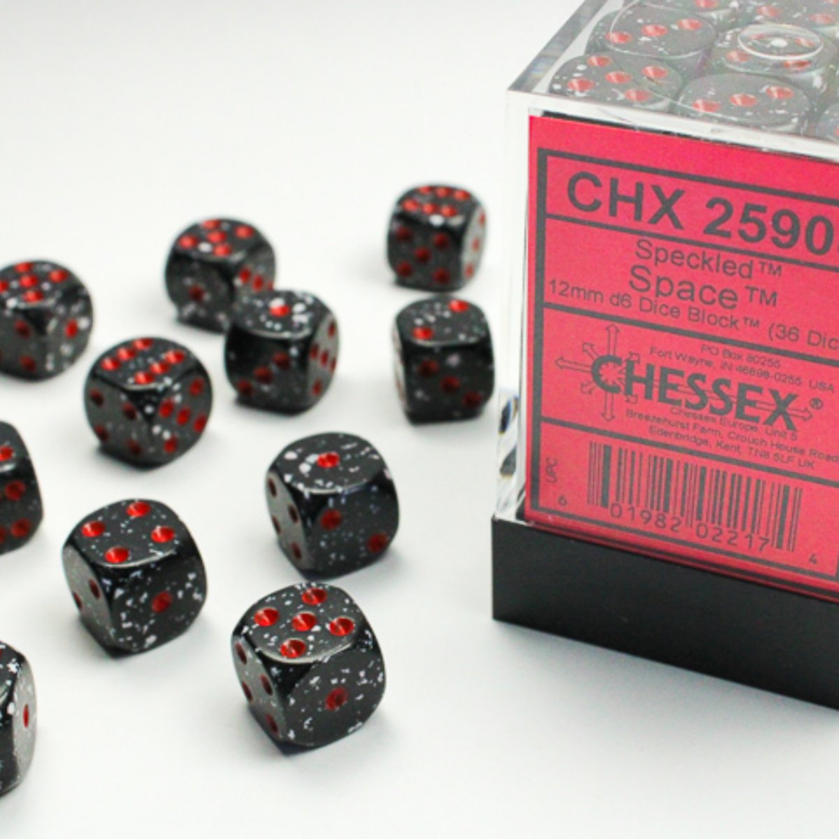 Chessex 12mm d6 Dice Speckled Space