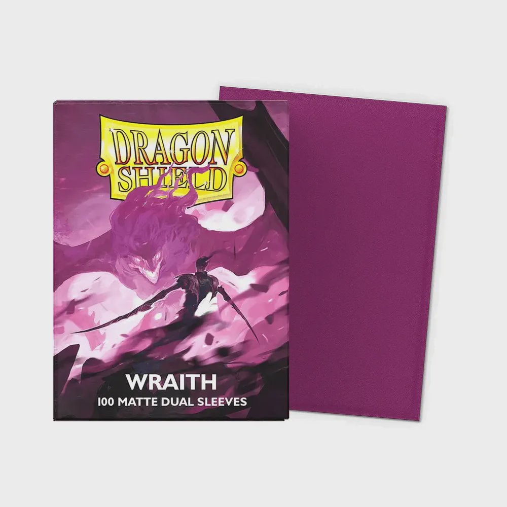 Dragon Shield - Standard Matte Dual Sleeves: Wraith (100 Sleeves)