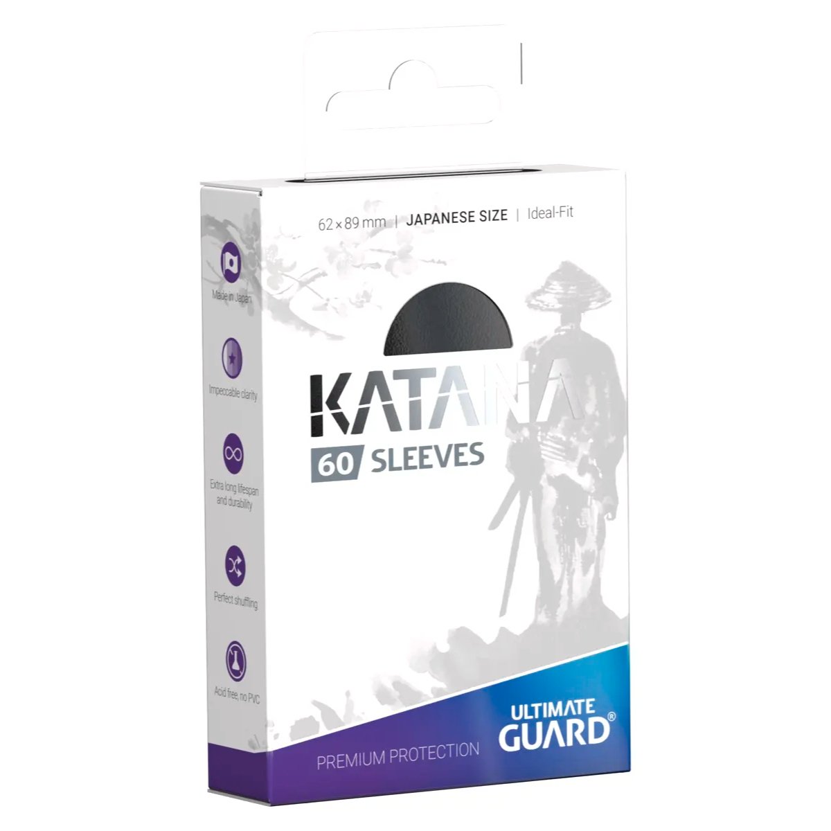 Ultimate Guard Katana Sleeves Japanese Size (60) - Black