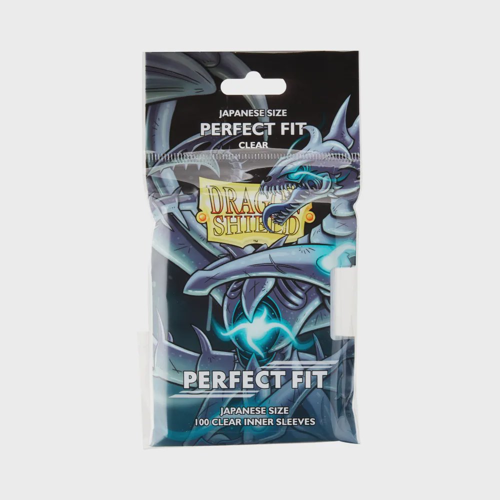 Dragon Shield - Japanese Perfect Fit Sleeves: Clear (100 Sleeves)