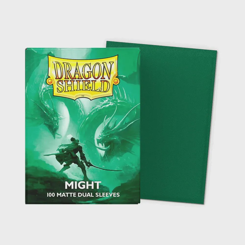 Dragon Shield - Standard Matte Dual Sleeves: Might (100 Sleeves)