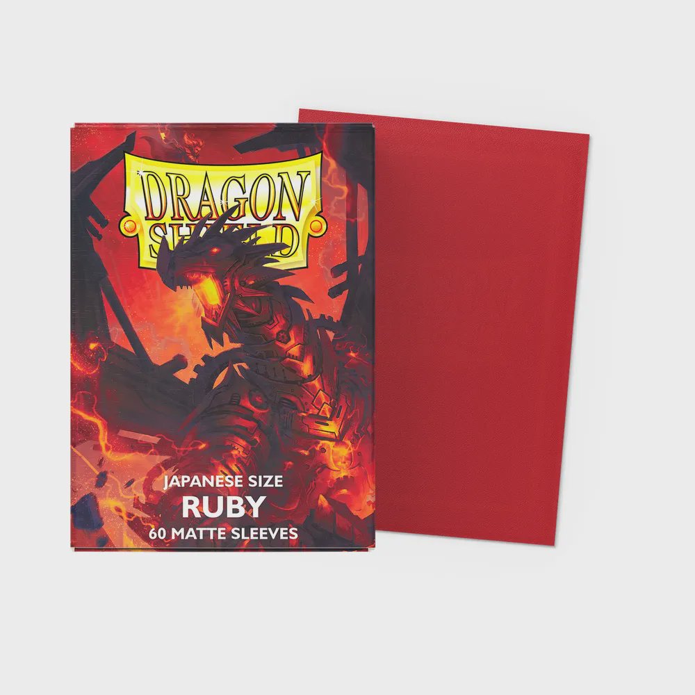 Dragon Shield - Japanese Matte Sleeves: Ruby (60 Sleeves)