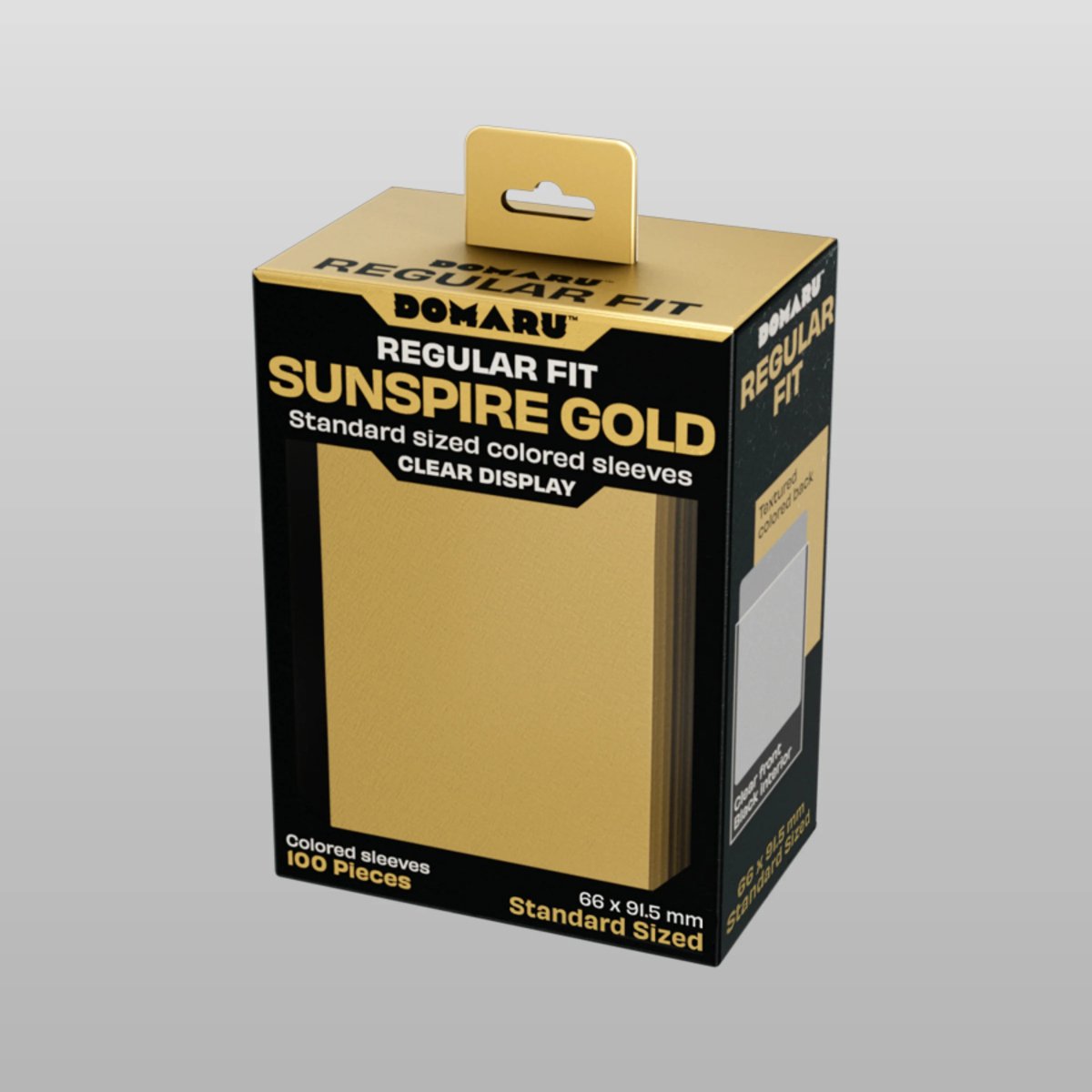 Gatherers' Tavern - DOMARU Regular Fit Standard Sleeves: Sunspire Gold (100 Sleeves)