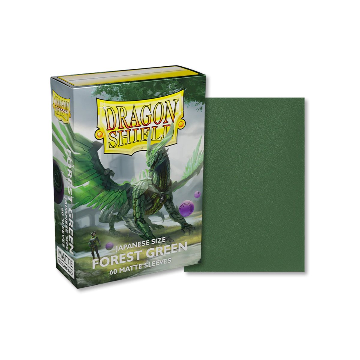 Dragon Shield - Japanese Matte Sleeves: Forest Green (60 Sleeves)